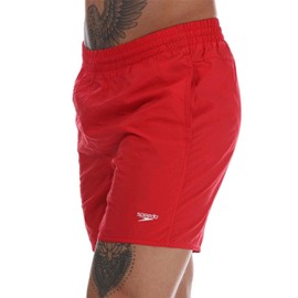 Speedo Men Solid Leisure Watershorts, Fed Red, Medium