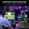 XTUGA Audio Mixer 6 Channel Sound Mixer Board, Audio Interface,