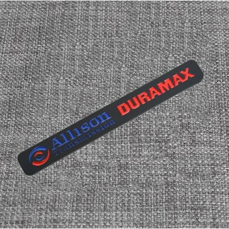 2Pcs Allison Transmission Emblems Hood 3D Nameplate Badge Letter Compatible