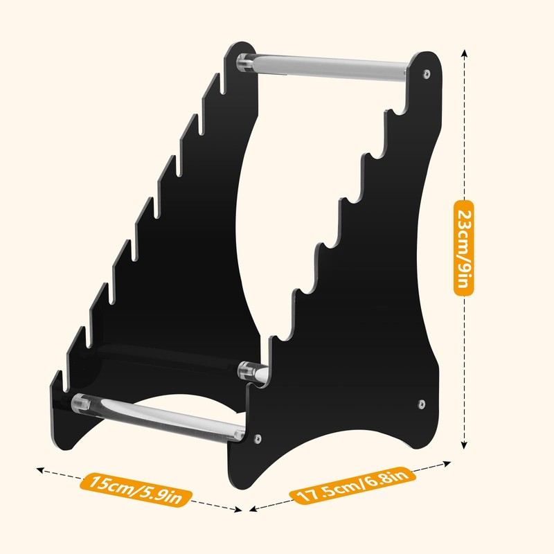 Acrylic Knife Block, Fixed Blade Knife Series Display Stand/Case -