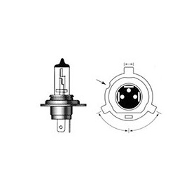 M & H Pine Maxima 12 V60/W Halogen Bulbs (100/W Class) iero-ヴxi-nasu H4R 131vn