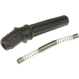 KarParts360 For Ford E-250 2003-2014 Spark Plug Boot With Coil Wire Set | Rubber | Push On Attachment Type | Black | 0.375 inches Maximum Diameter | 0.22 inches Minimum Diameter | For F7TZ-12A402-AA