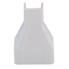 CableWholesale Cord Cover Cable Raceway, 3/4 to 1.25 Inch Surface Mount Cable Raceway Reducer On-Wall Cord Concealer (Transitions 3/4 and 1.25" Runs), Cord Organizer/Wire Hider and Protector, Ivory