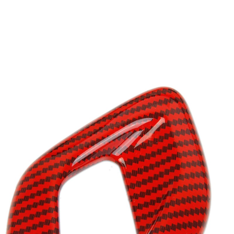Korlot Red Carbon Fiber Interior Door Handle Cover Trim Accessories