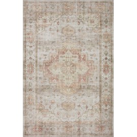 Loloi II Heidi Collection HEI-02 Sage/Multi 7'-6" x 7'-6" Round Area Rug