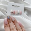 Pink dress nail tips - Long oval / 핑크드레스 네일팁