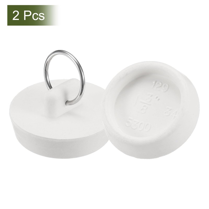 sourcing map 2Pcs Tub Stoppers, Rubber Bathtub Stoppers 38-39mm Kitchen
