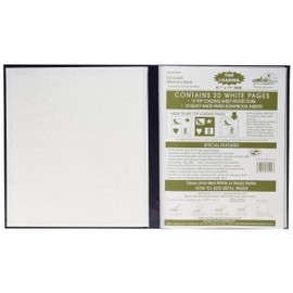 Pioneer 8-1/2 Inch by 11 Inch Leatherette Postbound Album, Navy Blue