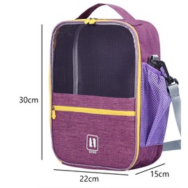 Travel Shoe Bag, Portable Shoe Bag, Golf Shoe Bag, Waterproof Shoe Bag Organiser, Used for Travel Storage, Dustproof Storage, Suitcase, Trolley Case, Hanging Bag (Purple), purple, Unisex