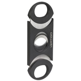 Vertigo by Lotus Big Boy Black Cigar Cutter 64 Ring Gauge - Double Blade