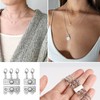 Magnetic Necklace Clasps, 2PCS 14 Whitegold Multi Magnetic Necklace Layering