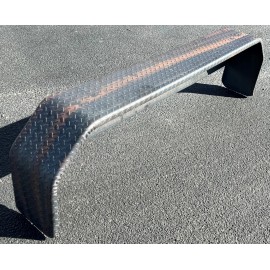 Placa de banda de rodadura tándem guardabarros de doble rotación, se adapta a ruedas de 15-17,5" acero 14Ga 10x72x19