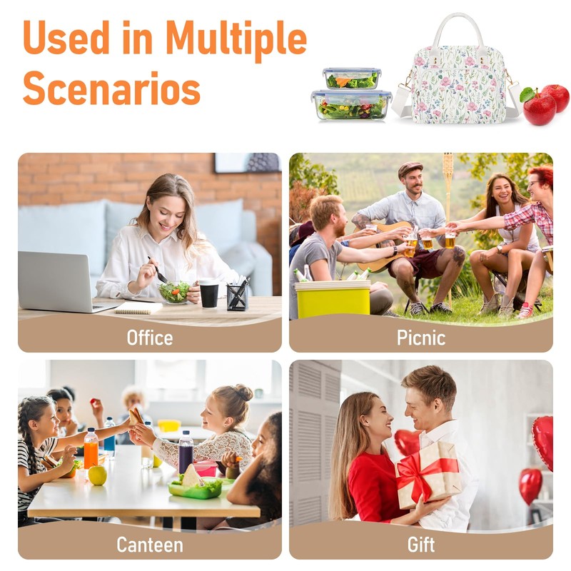 Cute Lunch Bag Women Large Lunch Box for Women
