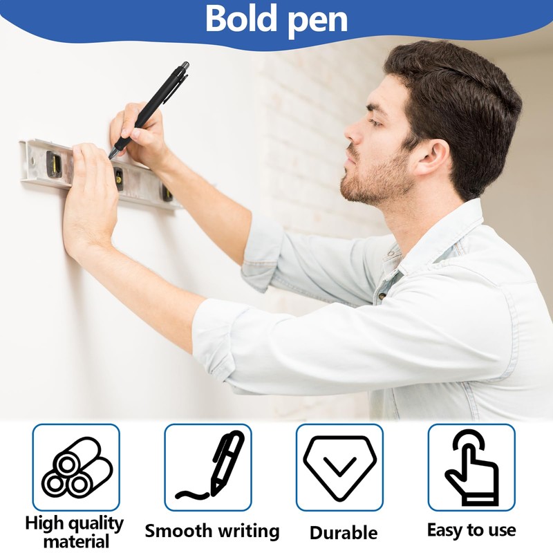 Nouiseuns Giant Fat Pen – 4 Pack Big Thick Writing