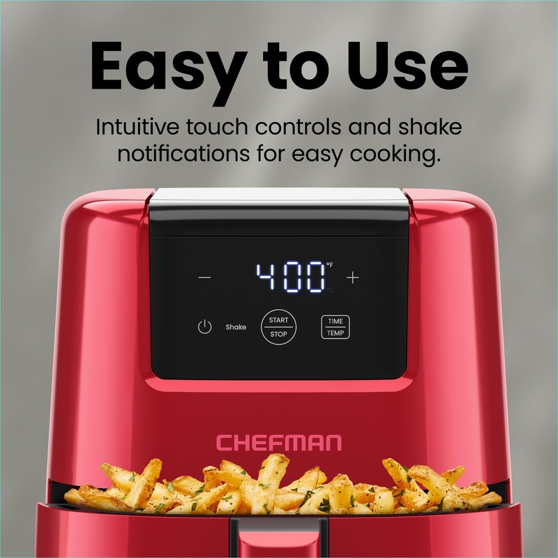 CHEFMAN 2 Qt Mini Air Fryer – Digital Space-Saving Compact
