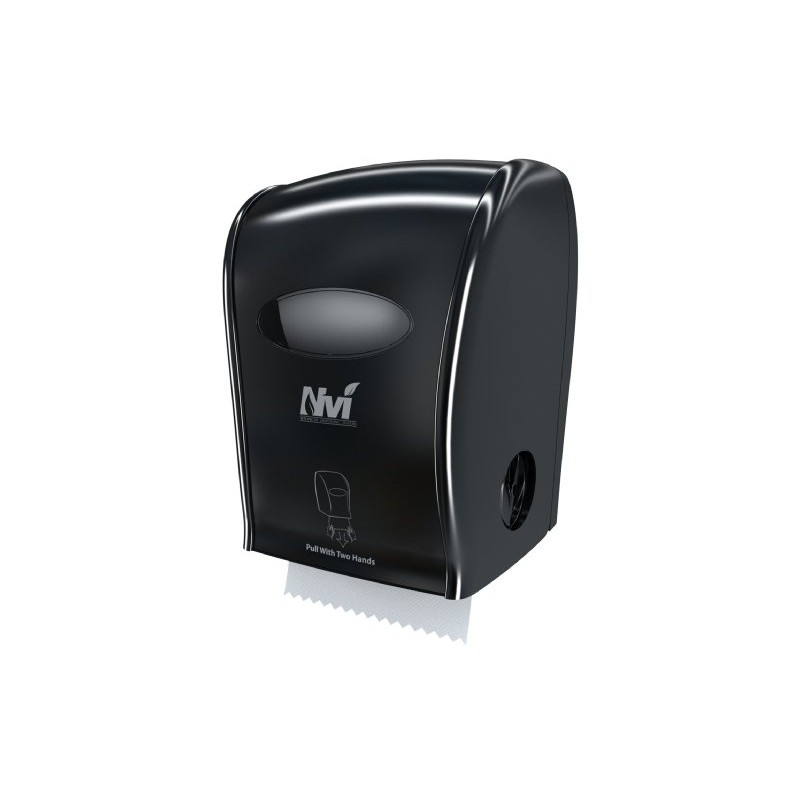 Solaris Paper D68006 Nvi Manual Hands Free Towel Dispenser, Black