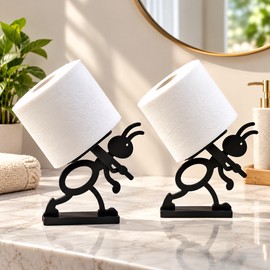 2 Pcs Animal Tissue Roll Holder for Everyday Storage – Cute Minimalist Plastic Design for Bathroom, Kitchen or Travel
