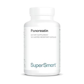 Supersmart - Pancreatin - Contains Synergistic Digestive Enzymes - Helps Digestion and Improves Nutrient Absorption | Non-GMO - 120 DR Capsules