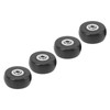 4PCS Suitcase Replacement Wheel PVC and Aluminum Alloy Silent Travel