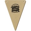 Azeeda 5 x 140mm 'Stacked Burger' Bunting Pennants/Flags (BN00084570)