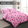Pamnest Comforter Set Twin Size, Pink Cowboy Cowgirl 5 Pcs