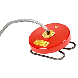 Miller Floating 1500 Watt Livestock Drinking Water, 100 to 300 Gallon Stock Tank Heater Deicer with 6 Foot Anti Rub Heating Element Protector Cable