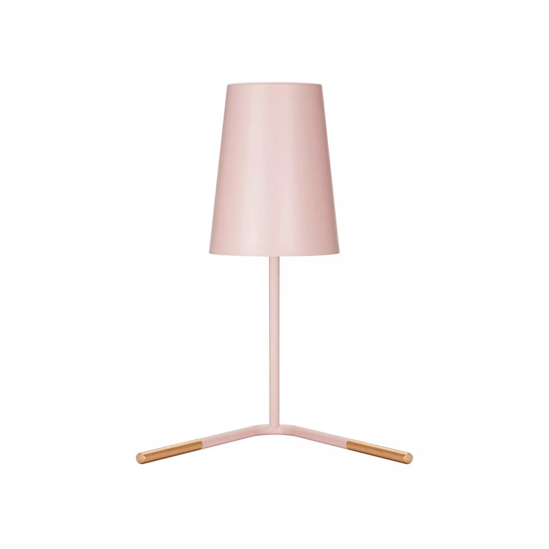 V-Light New V-Light LED Table Lamp, Matte Rose with Gold