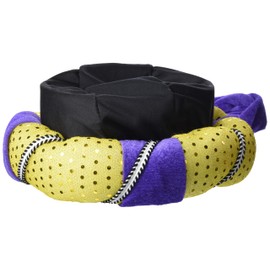 BOLAND 81002 Turban Hat Sultan Omar, Gold/Purple, Assorted