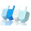 25-Pack Hanukkah Blue and White Plastic Pastel Colored Dreidel, for