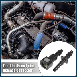 TUCKBOLD 6.3mm SAE to 8mm Straight Fuel Hose Quick Release Connector 2pcs Automotive Parts