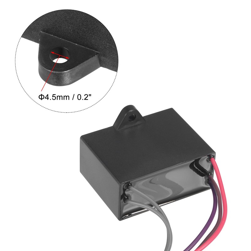 uxcell Ceiling Fan Capacitor CBB61 4.5/6/5uF 350V AC 5 Wires