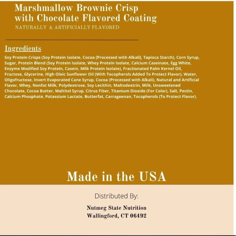 Barra nítida Brownie de malvavisco DPTG compatible con WW &