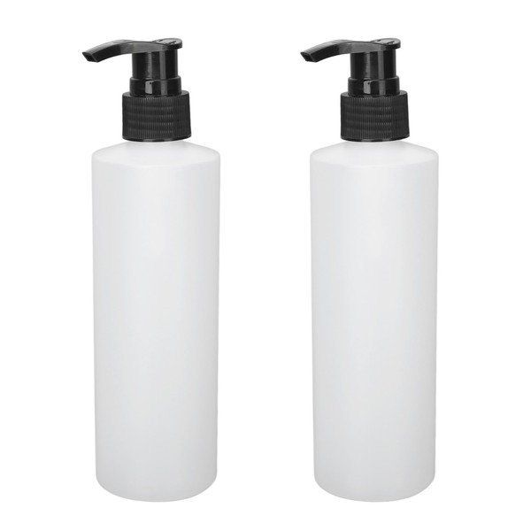 Jiawu 250ml Massage Oil Dispenser, 2pcs Reusable Lotion Pump Bottles,