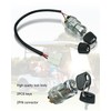 HUQUZN Ignition Starter Switch with Key Fits for Evolution Golf