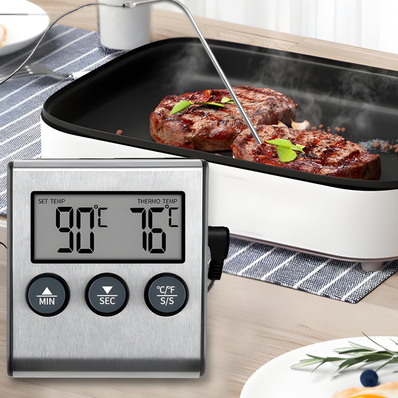 Retoo Digital Grill Thermometer Roasting Thermometer Meat Thermometer Temperature Range