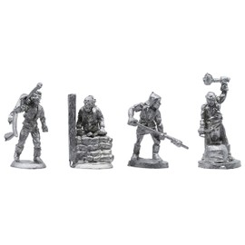 IRON WIND METALS 5 Piece Townfolk - Laborers Set - 100% Lead-Free Pewter - Classic Fantasy Miniatures for 28mm Table Top Games - Made in USA - RAL Partha Miniatures