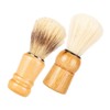 Minkissy 6pcs Beard Brush for Men Wood Handle Shaving Brush