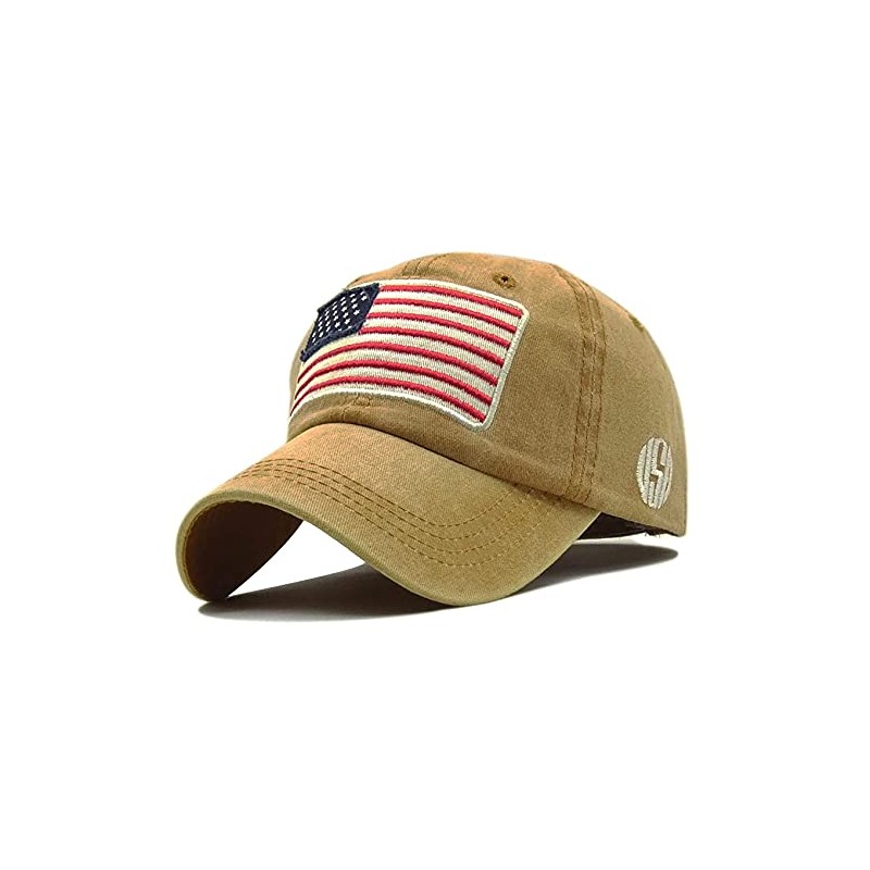 MINYJHZ American Flag Baseball Cap for Men Women Adjustable Embroidered