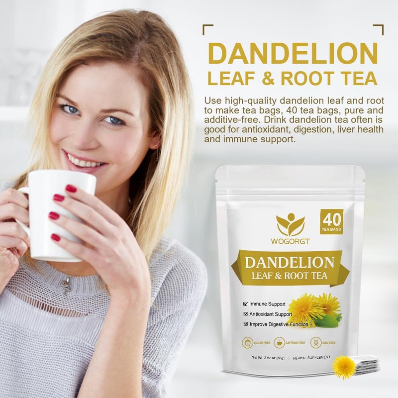 Dried Dandelion Leaf & Root Tea - Natural Dandelion Herbal
