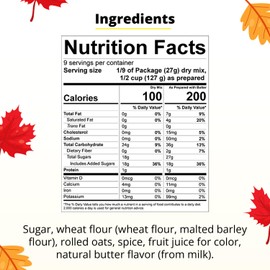 Concord Foods Apple Crisp Mix Easy to Make Dessert with Delicious Ready to Go Ingredients - Sweet, Tender Fruit Dessert Covered in Buttery, Cinnamon Crumb Topping (8.5 oz Pack of 1)