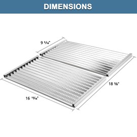 Adviace Grill Parts for Charbroil 463642316 463644220 463245518 463675016 463246118 463632320 463632520 463675016P1, Replacement Cooking Grate Infrared Emitter G362-2100-W1 for Charbroil Grills