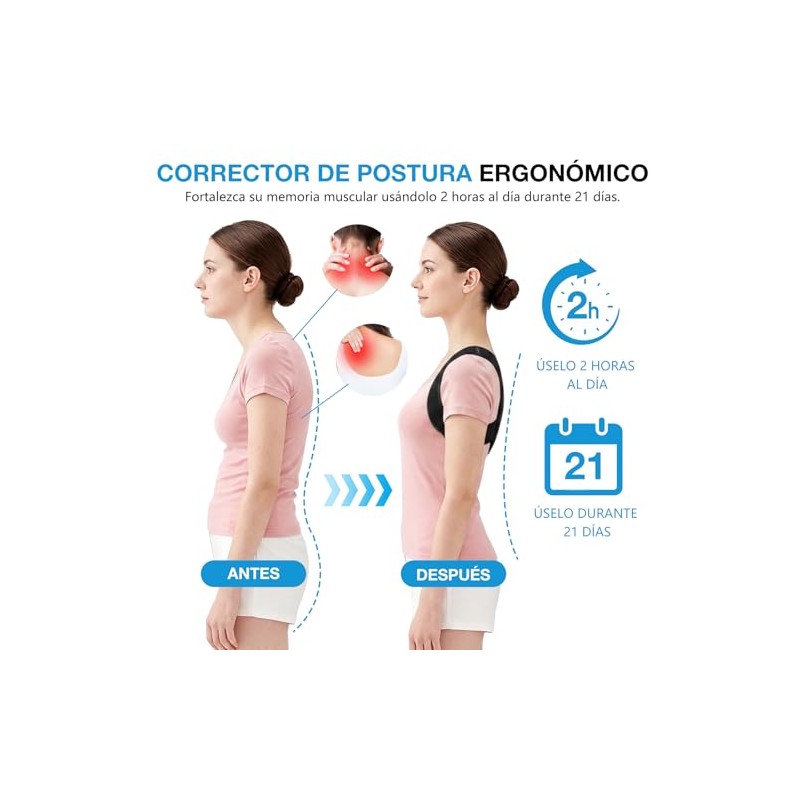 Faja Lumbar Unisex con Correas de Soporte, Transpirable y Ajustable