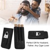 Cigar Case Portable Black Large Capacity PU Leather Caiman Pattern