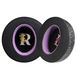 JHK Earpads Cushions Replacement for AW310H Over-Ear Headphones, Ear Pads with Comfort Noise Isolation Foam Ice Silk Fabric Elevate Added Thickness-Black