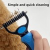 Pet Pro Grooming Tool, 2-in-1 Deshedding Dog Brush with 9/21