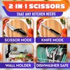 2 in 1 Kitchen Scissors for Food – Stainless Steel