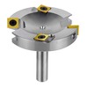 SpeTool Nickel-Plated Face Milling Cutter 12 mm Shank 75 mm