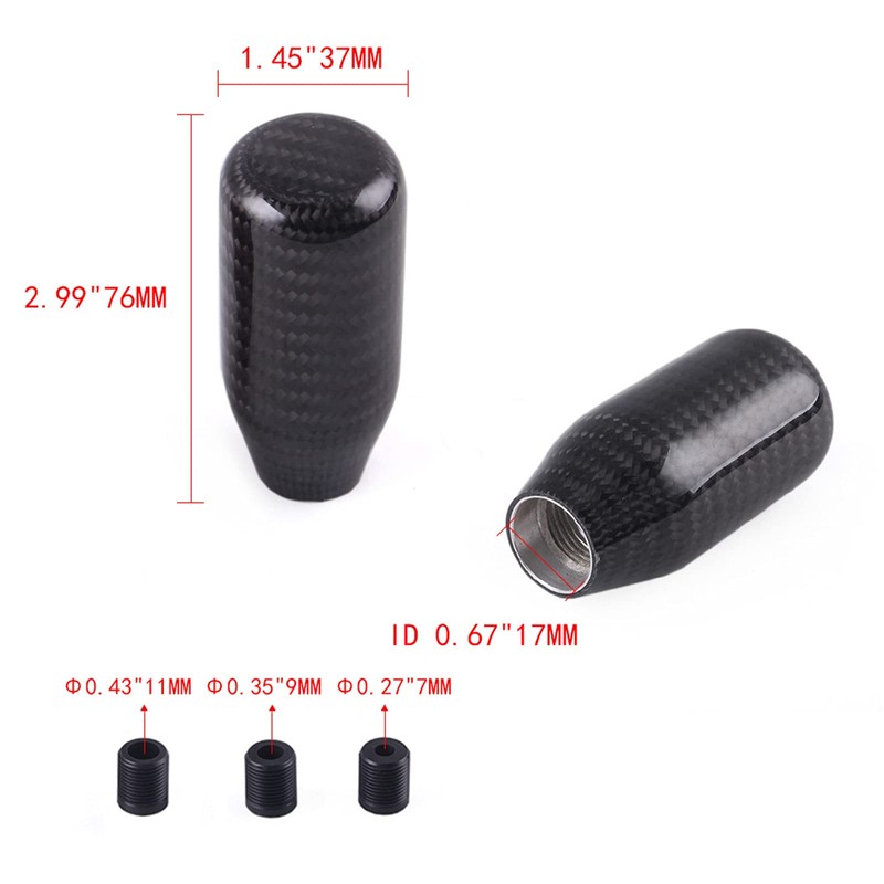 muge racing Carbon Fiber Shift Knob Gear Shifter Knobs with