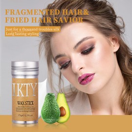 Haarwachs-Stick, Styling-Cremes Haarglättungs-Stick, fettfreier Styling-Haarpaste-Stick, StrongHold, lässt das Haar Sauber und Ordentlich Aussehen