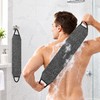 Nylon Back Scrubber for Shower – 2-Piece Long Exfoliating Bath
